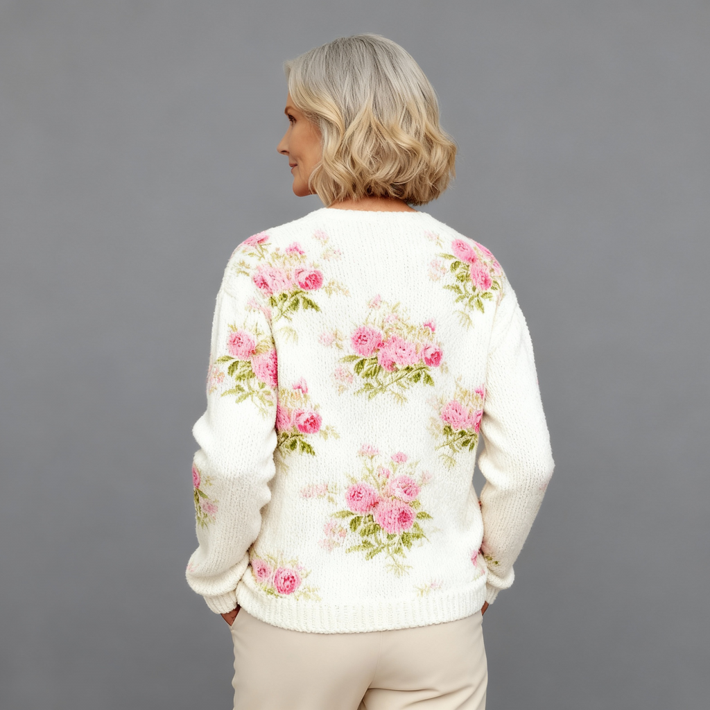 Amber™ Flower Art Cardigan