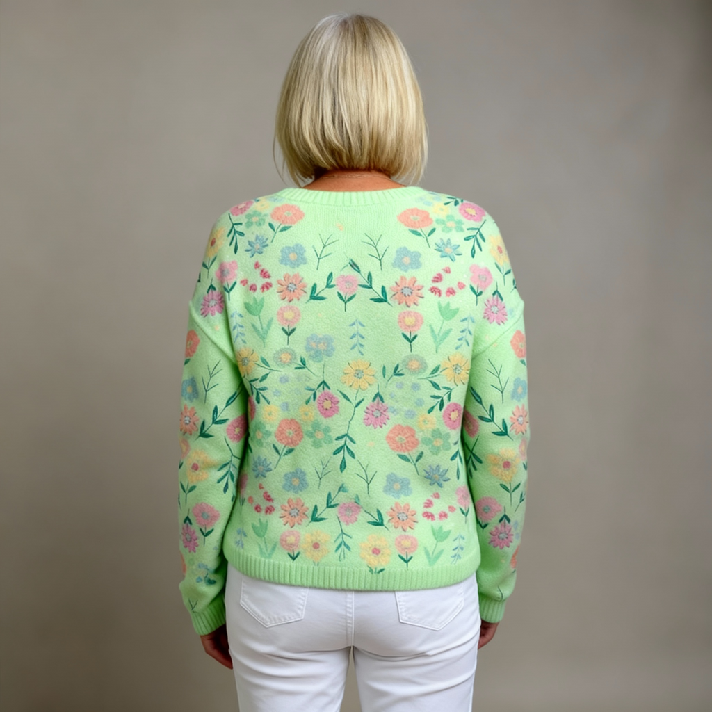 Heather™ Floral Design Cardigan