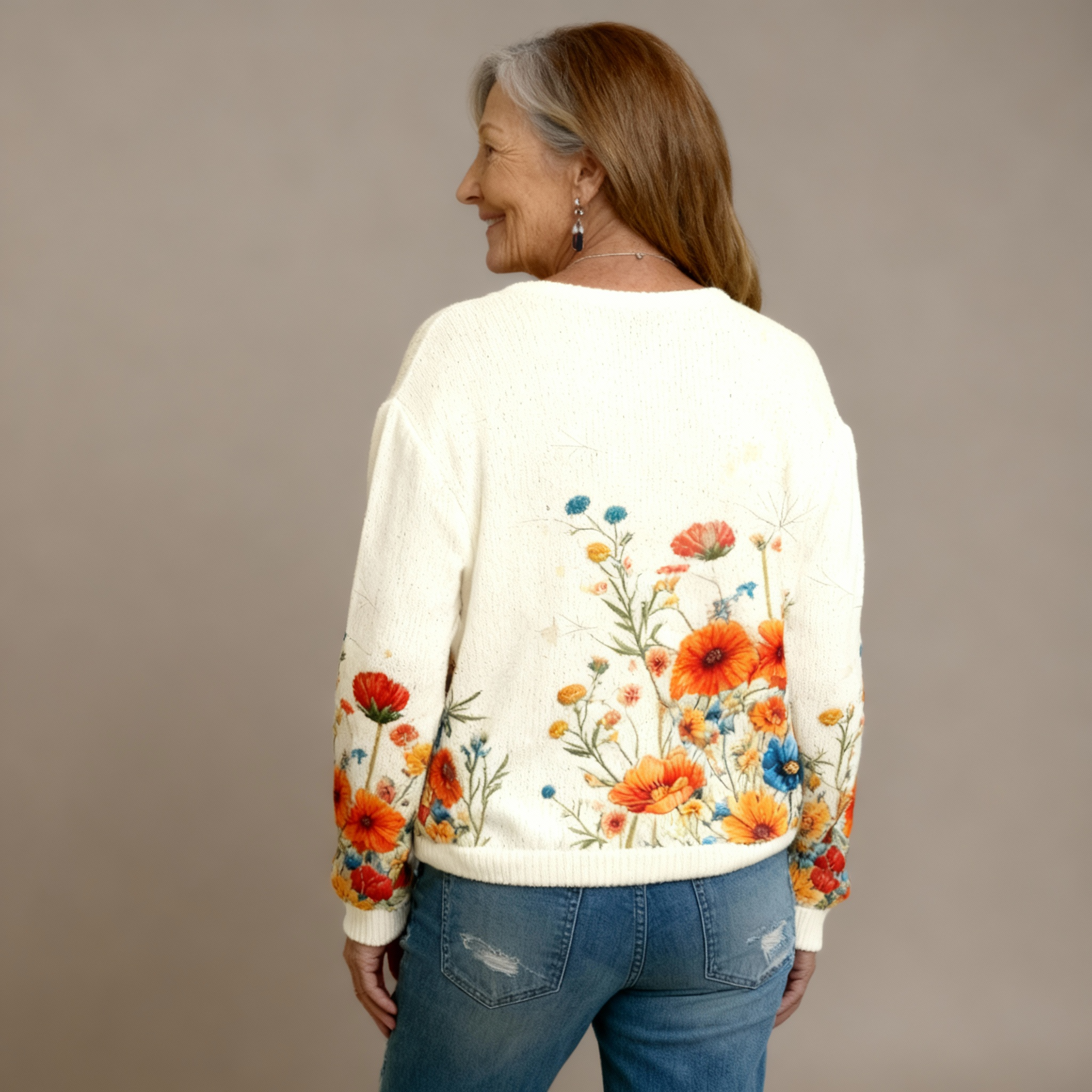 Courtney™ Vintage Flower Cardigan
