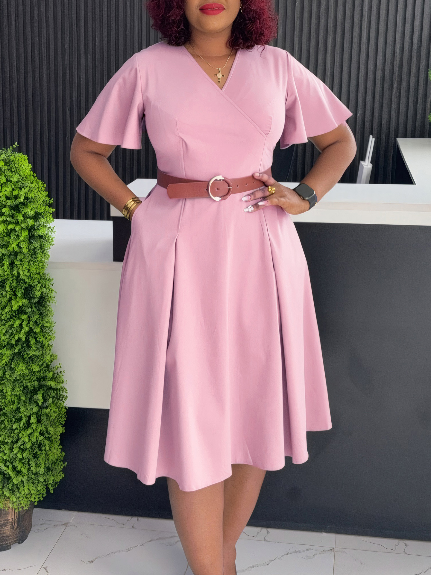 Isabella™ | A-Line Dress with Bows and Beads