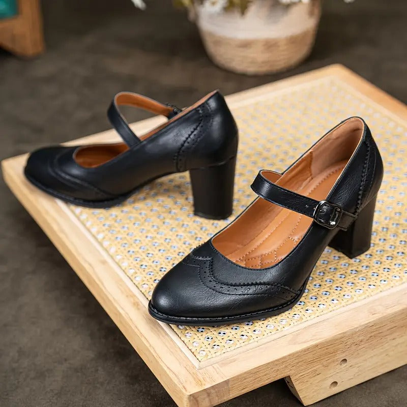 Riva | Chic Buckle-Detail Heels