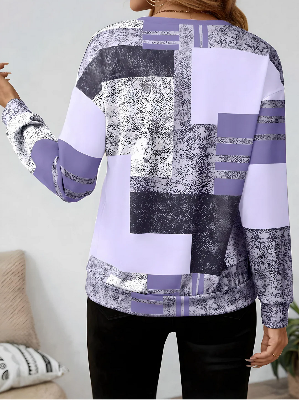 Meliora™ | Patterned Long Sleeve Top