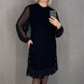 Marélle | Layered Polka Dot Midi Dress